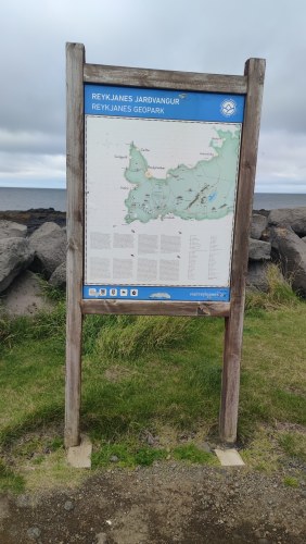 Carte du parc géologique Reykjanes Carte du parc géologique Reykjanes