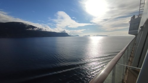 Vue depuis le navire en Islande Vue depuis le navire en Islande