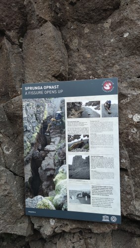 Fissure géologique à Thingvellir Fissure géologique à Thingvellir