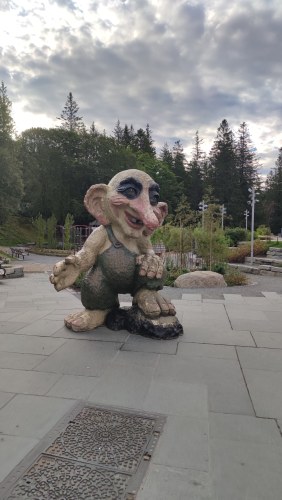 Statue de troll à Bergen Statue de troll à Bergen