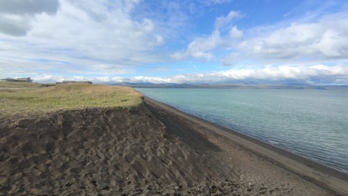 Plage de sable noir en Islande Plage de sable noir en Islande